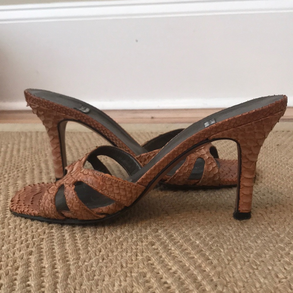 Stuart Weitzman Genuine Snake Skin Heels
